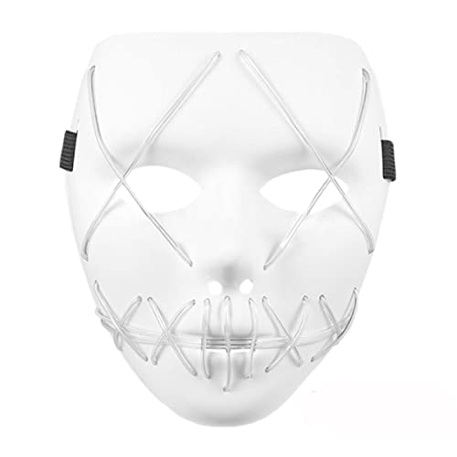 UIUKDWUC Leuchtende Maske Bar Dance Party V Horror Maske für Halloween Karneval Kostüm Party Requisiten UIUKDWUC Leuchtende Maske Bar Dance Party V Horror Maske für Halloween Karneval Kostüm Party Requisiten von UIUKDWUC
