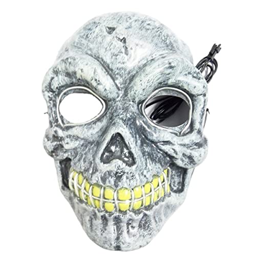 UIUKDWUC Leuchtende Maske Totenkopf Maske für Halloween Karneval Kostüm Party Requisiten UIUKDWUC Leuchtende Maske Totenkopf Maske für Halloween Karneval Kostüm Party Requisiten von UIUKDWUC