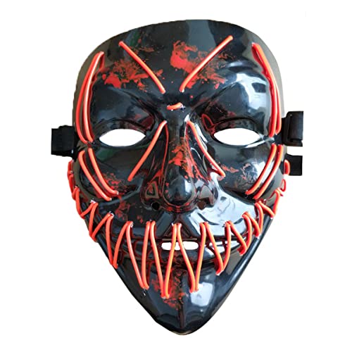 UIUKDWUC Schwarze V Schlitz Mund Horror Maske für Halloween Karneval Kostüm Party Requisiten UIUKDWUC Schwarze V Schlitz Mund Horror Maske für Halloween Karneval Kostüm Party Requisiten von UIUKDWUC