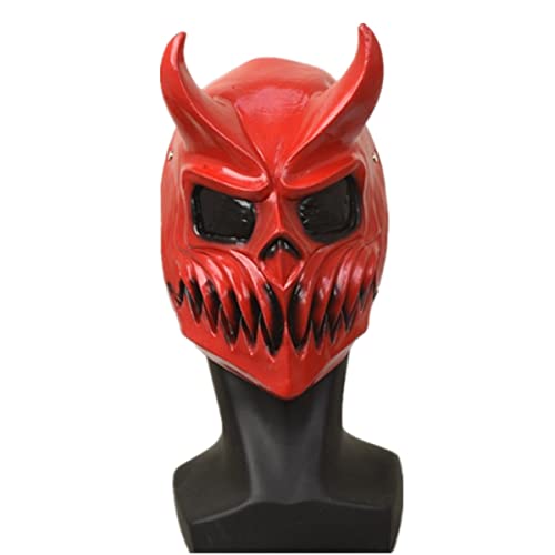 UIUKDWUC Slaughter To Prevail Maske Rot Gruselige Maske Cosplay Kostüm Requisiten für Halloween Party UIUKDWUC Slaughter To Prevail Maske Rot Gruselige Maske Cosplay Kostüm Requisiten für Halloween Party von UIUKDWUC