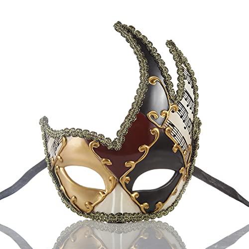 UIUKDWUC Weihnachtsparty Venedig Halbe Gesichtsmaske für Halloween Karneval Kostüm Party Requisiten von UIUKDWUC