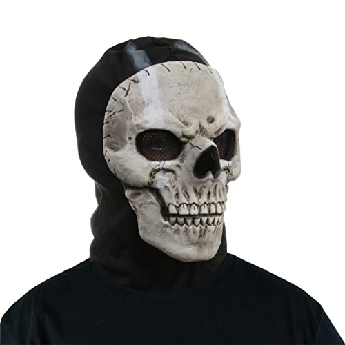UIXENI COD Ghost Mask Horror Skull Balaclava Full Face Mask Carnival Halloween Costume Cosplay Prop (A) von UIXENI