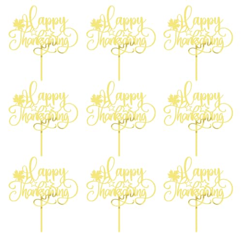 Cupcake-Topper aus Acryl, goldfarben, 12 Stück Cupcake-Topper aus Acryl, goldfarben, 12 Stück von UIYHJJIK