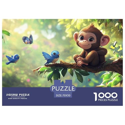 1000-Teile AFFE Pädagogisches Spiel Puzzles Für Erwachsen Herausforderung Spielzeug Premium Quality Geschenke Für Erwachsene Und Kinder Ab 14 Jahren 70x50cm/1000pcs von UJSDVNNJJ