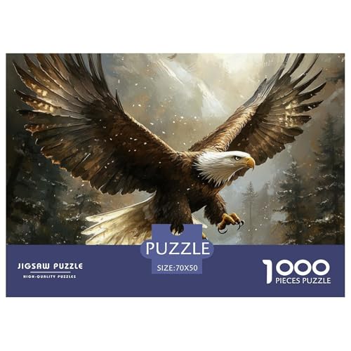 1000-Teile Adler Geschicklichkeitsspiel Puzzles Für Erwachsen Lernspiel Premium Quality Geschenke Für Die Ganze Familie 70x50cm/1000pcs von UJSDVNNJJ