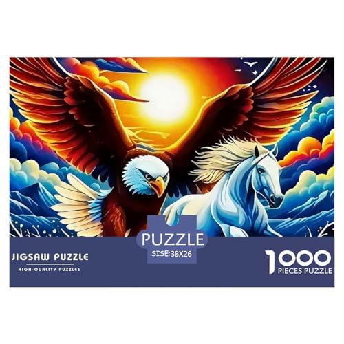 1000 Teile Adler Geschicklichkeitsspiel Puzzles Für Erwachsen Lernspiel Premium Quality Geschenke Für Erwachsene Und Kinder Ab 14 Jahren 38x26cm/1000pcs von UJSDVNNJJ