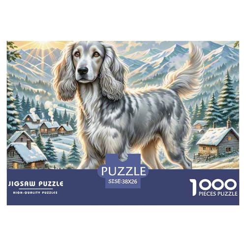 1000-Teile Afghanischer Hund Pädagogisches Spiel Puzzles Für Erwachsen Lernspiel Premium Quality Geschenke Für Die Ganze Familie 38x26cm/1000pcs von UJSDVNNJJ