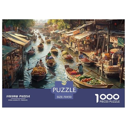 1000 Teile Bangkok Mekong Fluss Pädagogisches Spiel Puzzles Für Erwachsen Lernspiel Premium Quality Stress Abbauen Für Die Ganze Familie 70x50cm/1000pcs 1000 Teile Bangkok Mekong Fluss Pädagogisches Spiel Puzzles Für Erwachsen Lernspiel Premium Quality Stress Abbauen Für Die Ganze Familie 70x50cm/1000pcs von UJSDVNNJJ