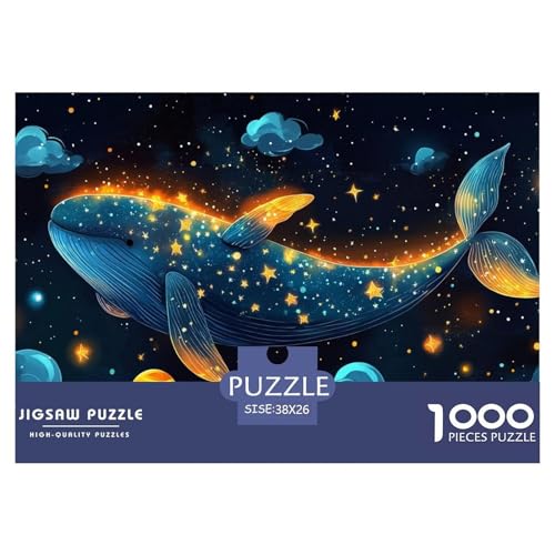 1000 Teile Blue Wal Geschicklichkeitsspiel Puzzles Für Erwachsen Herausforderung Spielzeug Premium Quality Geschenke Für Erwachsene Und Kinder Ab 14 Jahren 38x26cm/1000pcs von UJSDVNNJJ