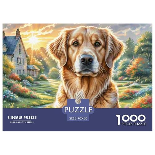 1000-Teile Bluthond Geschicklichkeitsspiel Puzzles Für Erwachsen Herausforderung Spielzeug Premium Quality Geschenke Für Die Ganze Familie 70x50cm/1000pcs von UJSDVNNJJ
