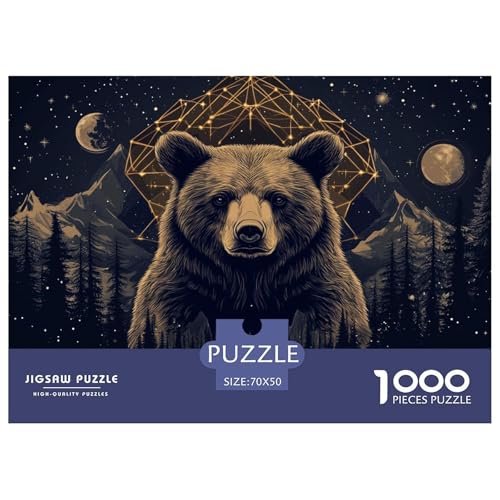 1000 Teile Braun Bär Geschicklichkeitsspiel Puzzles Für Erwachsen Herausforderung Spielzeug Premium Quality Geschenke Für Erwachsene Und Kinder Ab 14 Jahren 70x50cm/1000pcs 1000 Teile Braun Bär Geschicklichkeitsspiel Puzzles Für Erwachsen Herausforderung Spielzeug Premium Quality Geschenke Für Erwachsene Und Kinder Ab 14 Jahren 70x50cm/1000pcs von UJSDVNNJJ