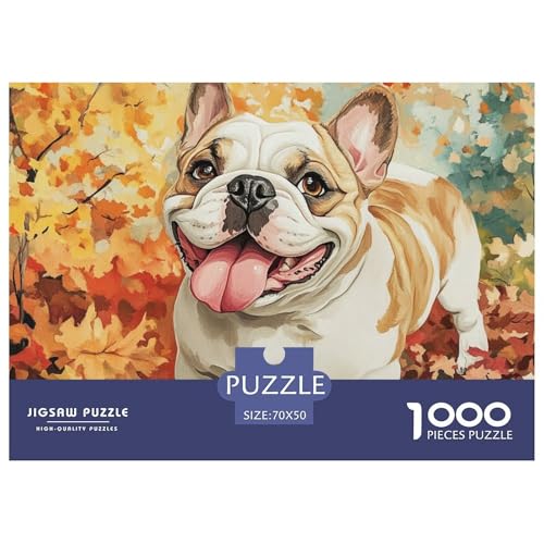 1000 Teile Bulldog Geschicklichkeitsspiel Puzzles Für Erwachsen Lernspiel Premium Quality Stress Abbauen Für Erwachsene Und Kinder Ab 14 Jahren 70x50cm/1000pcs von UJSDVNNJJ