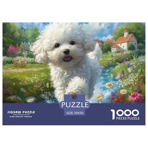 1000 Teile Cockapoo Geschicklichkeitsspiel Puzzles Für Erwachsen Lernspiel Premium Quality Stress Abbauen Für Die Ganze Familie 70x50cm/1000pcs von UJSDVNNJJ