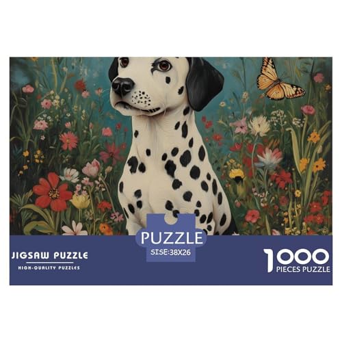 1000 Teile DALMATISCHE Geschicklichkeitsspiel Puzzles Für Erwachsen Lernspiel Premium Quality Stress Abbauen Für Die Ganze Familie 38x26cm/1000pcs von UJSDVNNJJ