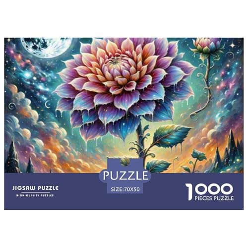 1000 Teile Dahlia Geschicklichkeitsspiel Puzzles Für Erwachsen Herausforderung Spielzeug Premium Quality Geschenke Für Die Ganze Familie 70x50cm/1000pcs von UJSDVNNJJ