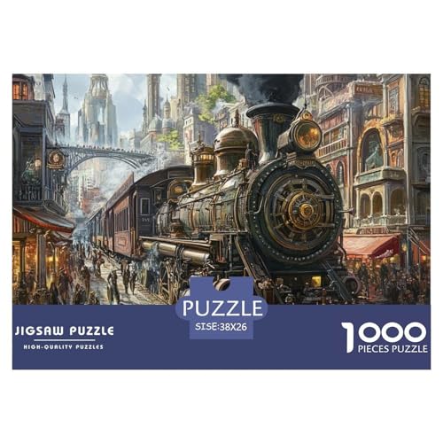 1000-Teile Dampfzug Geschicklichkeitsspiel Puzzles Für Erwachsen Herausforderung Spielzeug Premium Quality Stress Abbauen Für Die Ganze Familie 38x26cm/1000pcs 1000-Teile Dampfzug Geschicklichkeitsspiel Puzzles Für Erwachsen Herausforderung Spielzeug Premium Quality Stress Abbauen Für Die Ganze Familie 38x26cm/1000pcs von UJSDVNNJJ