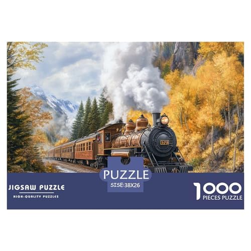 1000-Teile Dampfzug Geschicklichkeitsspiel Puzzles Für Erwachsen Lernspiel Premium Quality Geschenke Für Erwachsene Und Kinder Ab 14 Jahren 38x26cm/1000pcs 1000-Teile Dampfzug Geschicklichkeitsspiel Puzzles Für Erwachsen Lernspiel Premium Quality Geschenke Für Erwachsene Und Kinder Ab 14 Jahren 38x26cm/1000pcs von UJSDVNNJJ