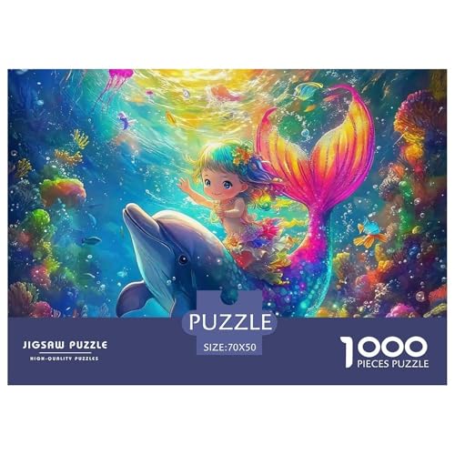 1000-Teile Delphin Geschicklichkeitsspiel Delphin Puzzles Für Erwachsen Herausforderung Spielzeug Premium Quality Geschenke Für Die Ganze Familie 70x50cm/1000pcs 1000-Teile Delphin Geschicklichkeitsspiel Delphin Puzzles Für Erwachsen Herausforderung Spielzeug Premium Quality Geschenke Für Die Ganze Familie 70x50cm/1000pcs von UJSDVNNJJ