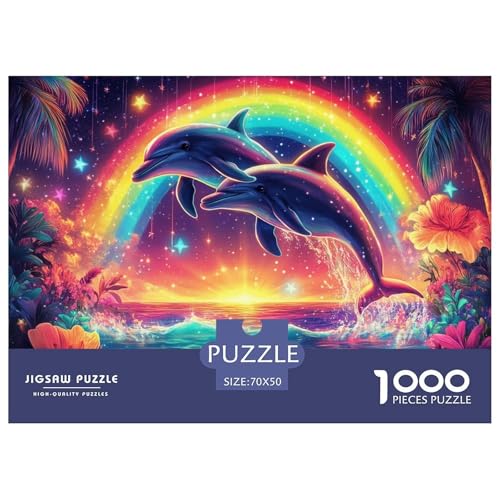 1000-Teile Delphin Pädagogisches Spiel Puzzles Für Erwachsen Herausforderung Spielzeug Premium Quality Stress Abbauen Für Die Ganze Familie 70x50cm/1000pcs 1000-Teile Delphin Pädagogisches Spiel Puzzles Für Erwachsen Herausforderung Spielzeug Premium Quality Stress Abbauen Für Die Ganze Familie 70x50cm/1000pcs von UJSDVNNJJ