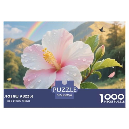 1000 Teile Der Hibiscus Syriacus Geschicklichkeitsspiel Puzzles Für Erwachsen Lernspiel Premium Quality Geschenke Für Die Ganze Familie 38x26cm/1000pcs von UJSDVNNJJ
