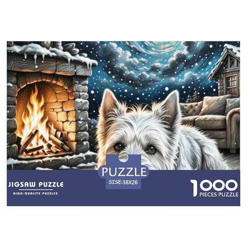 1000 Teile Der Sealyham Terrier Pädagogisches Spiel Puzzles Für Erwachsen Lernspiel Premium Quality Geschenke Für Erwachsene Und Kinder Ab 14 Jahren 38x26cm/1000pcs von UJSDVNNJJ