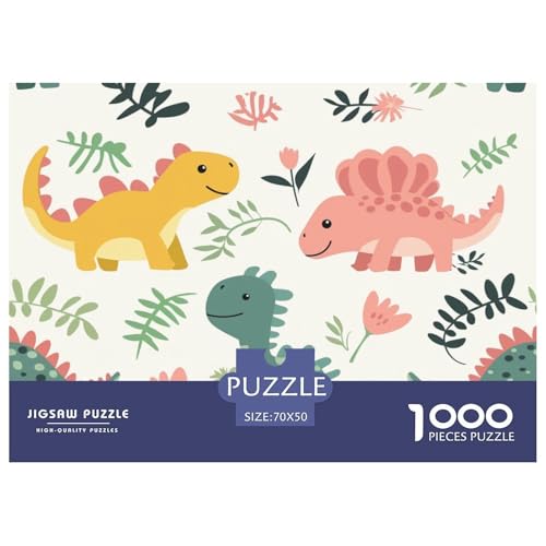 1000 Teile Dinosaurier Geschicklichkeitsspiel Puzzles Für Erwachsen Lernspiel Premium Quality Geschenke Für Die Ganze Familie 70x50cm/1000pcs von UJSDVNNJJ