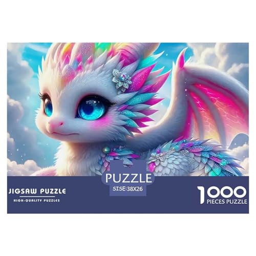 1000 Teile Drachen Geschicklichkeitsspiel Puzzles Für Erwachsen Herausforderung Spielzeug Premium Quality Stress Abbauen Für Erwachsene Und Kinder Ab 14 Jahren 38x26cm/1000pcs von UJSDVNNJJ