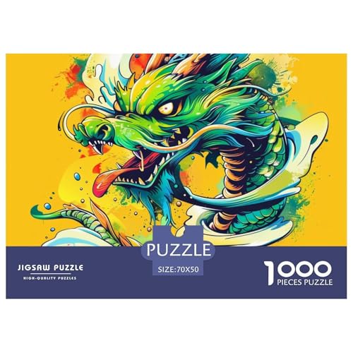 1000 Teile Drachen Geschicklichkeitsspiel Puzzles Für Erwachsen Lernspiel Premium Quality Geschenke Für Erwachsene Und Kinder Ab 14 Jahren 70x50cm/1000pcs 1000 Teile Drachen Geschicklichkeitsspiel Puzzles Für Erwachsen Lernspiel Premium Quality Geschenke Für Erwachsene Und Kinder Ab 14 Jahren 70x50cm/1000pcs von UJSDVNNJJ