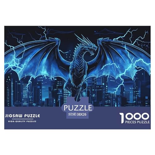 1000 Teile Drachen Quest Pädagogisches Spiel Puzzles Für Erwachsen Lernspiel Premium Quality Stress Abbauen Für Die Ganze Familie 38x26cm/1000pcs von UJSDVNNJJ
