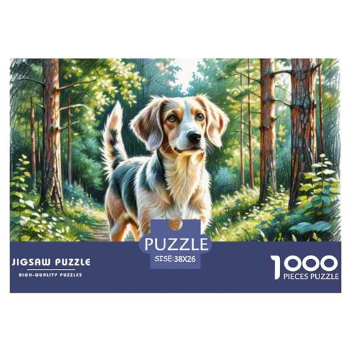 1000-Teile Draht Fox Terrier Geschicklichkeitsspiel Puzzles Für Erwachsen Lernspiel Premium Quality Stress Abbauen Für Die Ganze Familie 38x26cm/1000pcs von UJSDVNNJJ