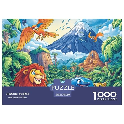 1000-Teile Dschungeltiere Geschicklichkeitsspiel Puzzles Für Erwachsen Lernspiel Premium Quality Geschenke Für Erwachsene Und Kinder Ab 14 Jahren 70x50cm/1000pcs 1000-Teile Dschungeltiere Geschicklichkeitsspiel Puzzles Für Erwachsen Lernspiel Premium Quality Geschenke Für Erwachsene Und Kinder Ab 14 Jahren 70x50cm/1000pcs von UJSDVNNJJ