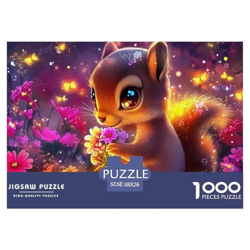 1000 Teile Eichhörnchen Geschicklichkeitsspiel Puzzles Für Erwachsen Herausforderung Spielzeug Premium Quality Geschenke Für Die Ganze Familie 38x26cm/1000pcs von UJSDVNNJJ