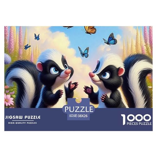 1000-Teile Eichhörnchen Geschicklichkeitsspiel Puzzles Für Erwachsen Lernspiel Premium Quality Geschenke Für Erwachsene Und Kinder Ab 14 Jahren 38x26cm/1000pcs von UJSDVNNJJ