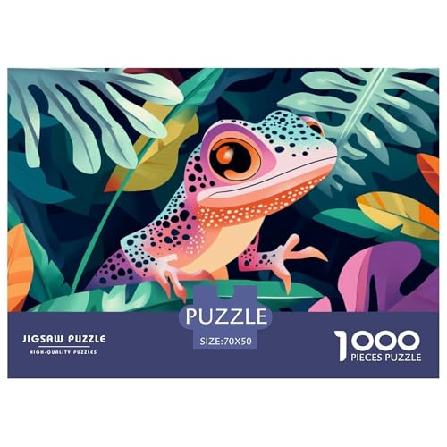 1000-Teile Eidechsen Geschicklichkeitsspiel Puzzles Für Erwachsen Lernspiel Premium Quality Geschenke Für Erwachsene Und Kinder Ab 14 Jahren 70x50cm/1000pcs 1000-Teile Eidechsen Geschicklichkeitsspiel Puzzles Für Erwachsen Lernspiel Premium Quality Geschenke Für Erwachsene Und Kinder Ab 14 Jahren 70x50cm/1000pcs von UJSDVNNJJ