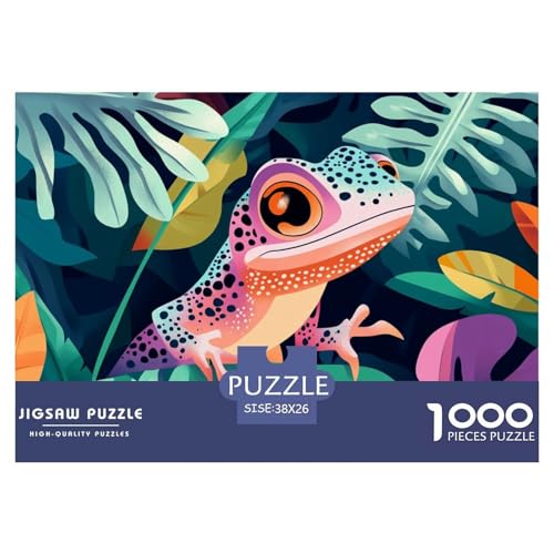 1000 Teile Eidechsen Pädagogisches Spiel Puzzles Für Erwachsen Herausforderung Spielzeug Premium Quality Stress Abbauen Für Erwachsene Und Kinder Ab 14 Jahren 38x26cm/1000pcs von UJSDVNNJJ