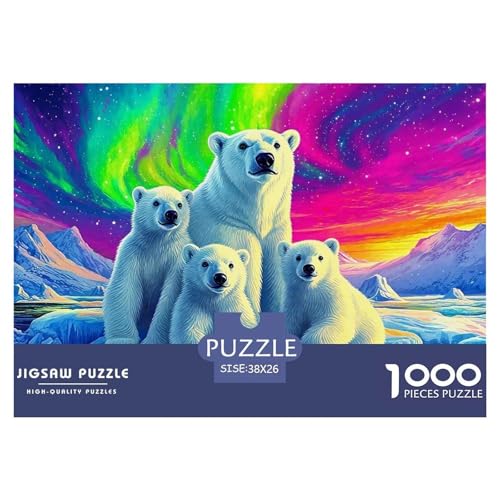 1000 Teile Eisbär Geschicklichkeitsspiel Puzzles Für Erwachsen Herausforderung Spielzeug Premium Quality Stress Abbauen Für Die Ganze Familie 38x26cm/1000pcs 1000 Teile Eisbär Geschicklichkeitsspiel Puzzles Für Erwachsen Herausforderung Spielzeug Premium Quality Stress Abbauen Für Die Ganze Familie 38x26cm/1000pcs von UJSDVNNJJ