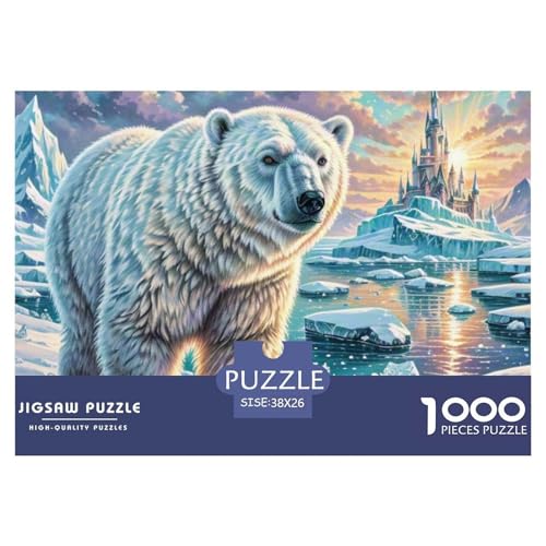 1000 Teile Eisbär Geschicklichkeitsspiel Puzzles Für Erwachsen Lernspiel Premium Quality Geschenke Für Die Ganze Familie 38x26cm/1000pcs 1000 Teile Eisbär Geschicklichkeitsspiel Puzzles Für Erwachsen Lernspiel Premium Quality Geschenke Für Die Ganze Familie 38x26cm/1000pcs von UJSDVNNJJ