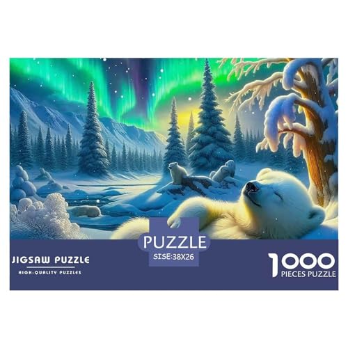 1000-Teile Eisbär Pädagogisches Spiel Puzzles Für Erwachsen Herausforderung Spielzeug Premium Quality Geschenke Für Die Ganze Familie 38x26cm/1000pcs 1000-Teile Eisbär Pädagogisches Spiel Puzzles Für Erwachsen Herausforderung Spielzeug Premium Quality Geschenke Für Die Ganze Familie 38x26cm/1000pcs von UJSDVNNJJ