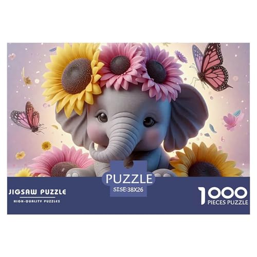 1000-Teile Elefanten Geschicklichkeitsspiel Puzzles Für Erwachsen Herausforderung Spielzeug Premium Quality Geschenke Für Die Ganze Familie 38x26cm/1000pcs 1000-Teile Elefanten Geschicklichkeitsspiel Puzzles Für Erwachsen Herausforderung Spielzeug Premium Quality Geschenke Für Die Ganze Familie 38x26cm/1000pcs von UJSDVNNJJ
