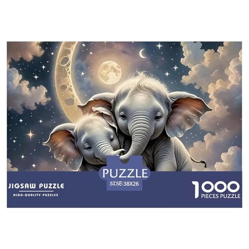 1000 Teile Elefanten Geschicklichkeitsspiel Puzzles Für Erwachsen Herausforderung Spielzeug Premium Quality Geschenke Für Erwachsene Und Kinder Ab 14 Jahren 38x26cm/1000pcs 1000 Teile Elefanten Geschicklichkeitsspiel Puzzles Für Erwachsen Herausforderung Spielzeug Premium Quality Geschenke Für Erwachsene Und Kinder Ab 14 Jahren 38x26cm/1000pcs von UJSDVNNJJ