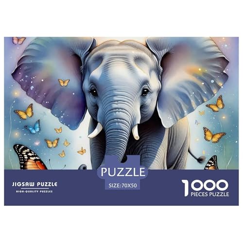 1000 Teile Elefanten Geschicklichkeitsspiel Puzzles Für Erwachsen Herausforderung Spielzeug Premium Quality Stress Abbauen Für Die Ganze Familie 70x50cm/1000pcs 1000 Teile Elefanten Geschicklichkeitsspiel Puzzles Für Erwachsen Herausforderung Spielzeug Premium Quality Stress Abbauen Für Die Ganze Familie 70x50cm/1000pcs von UJSDVNNJJ