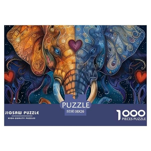 1000-Teile Elefanten Geschicklichkeitsspiel Puzzles Für Erwachsen Lernspiel Premium Quality Geschenke Für Die Ganze Familie 38x26cm/1000pcs 1000-Teile Elefanten Geschicklichkeitsspiel Puzzles Für Erwachsen Lernspiel Premium Quality Geschenke Für Die Ganze Familie 38x26cm/1000pcs von UJSDVNNJJ