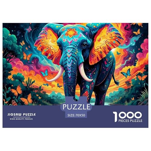1000-Teile Elefanten Geschicklichkeitsspiel Puzzles Für Erwachsen Lernspiel Premium Quality Geschenke Für Die Ganze Familie 70x50cm/1000pcs 1000-Teile Elefanten Geschicklichkeitsspiel Puzzles Für Erwachsen Lernspiel Premium Quality Geschenke Für Die Ganze Familie 70x50cm/1000pcs von UJSDVNNJJ