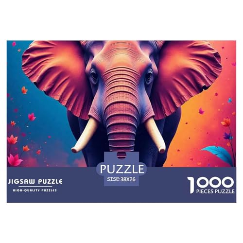 1000 Teile Elefanten Geschicklichkeitsspiel Puzzles Für Erwachsen Lernspiel Premium Quality Geschenke Für Erwachsene Und Kinder Ab 14 Jahren 38x26cm/1000pcs von UJSDVNNJJ