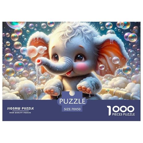 1000-Teile Elefanten Geschicklichkeitsspiel Puzzles Für Erwachsen Lernspiel Premium Quality Geschenke Für Erwachsene Und Kinder Ab 14 Jahren 70x50cm/1000pcs 1000-Teile Elefanten Geschicklichkeitsspiel Puzzles Für Erwachsen Lernspiel Premium Quality Geschenke Für Erwachsene Und Kinder Ab 14 Jahren 70x50cm/1000pcs von UJSDVNNJJ