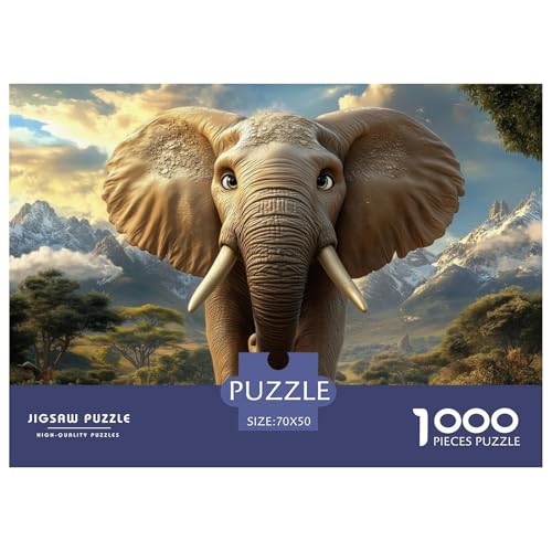 1000 Teile Elefanten Pädagogisches Spiel Puzzles Für Erwachsen Lernspiel Premium Quality Geschenke Für Erwachsene Und Kinder Ab 14 Jahren 70x50cm/1000pcs 1000 Teile Elefanten Pädagogisches Spiel Puzzles Für Erwachsen Lernspiel Premium Quality Geschenke Für Erwachsene Und Kinder Ab 14 Jahren 70x50cm/1000pcs von UJSDVNNJJ