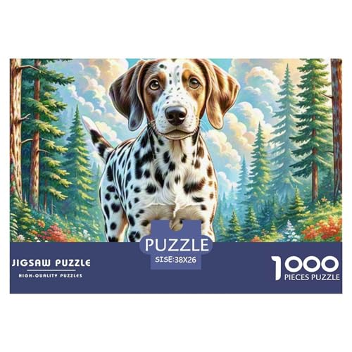 1000-Teile Englischer Springer Spaniel Geschicklichkeitsspiel Puzzles Für Erwachsen Herausforderung Spielzeug Premium Quality Geschenke Für Die Ganze Familie 38x26cm/1000pcs von UJSDVNNJJ