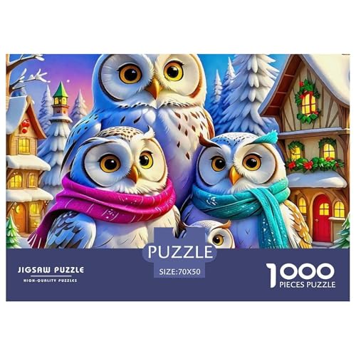 1000-Teile Eule Geschicklichkeitsspiel Puzzles Für Erwachsen Lernspiel Premium Quality Geschenke Für Erwachsene Und Kinder Ab 14 Jahren 70x50cm/1000pcs 1000-Teile Eule Geschicklichkeitsspiel Puzzles Für Erwachsen Lernspiel Premium Quality Geschenke Für Erwachsene Und Kinder Ab 14 Jahren 70x50cm/1000pcs von UJSDVNNJJ