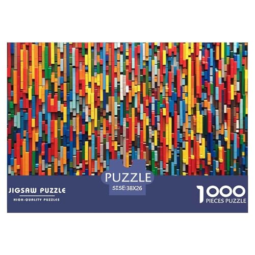 1000-Teile Farbige Bausteine Geschicklichkeitsspiel Puzzles Für Erwachsen Lernspiel Premium Quality Stress Abbauen Für Erwachsene Und Kinder Ab 14 Jahren 38x26cm/1000pcs 1000-Teile Farbige Bausteine Geschicklichkeitsspiel Puzzles Für Erwachsen Lernspiel Premium Quality Stress Abbauen Für Erwachsene Und Kinder Ab 14 Jahren 38x26cm/1000pcs von UJSDVNNJJ