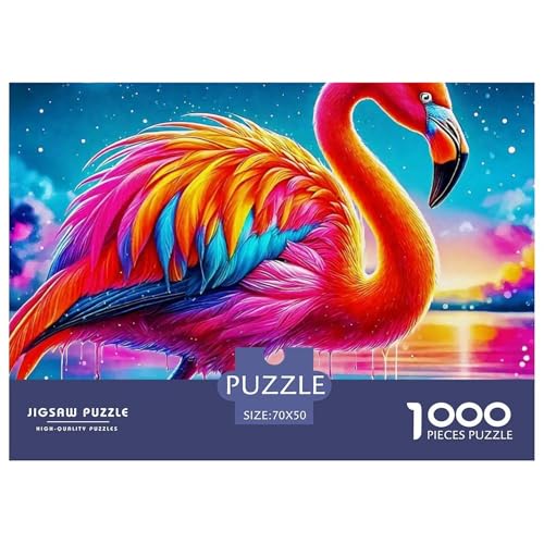 1000-Teile Flamingo Geschicklichkeitsspiel Puzzles Für Erwachsen Lernspiel Premium Quality Geschenke Für Erwachsene Und Kinder Ab 14 Jahren 70x50cm/1000pcs 1000-Teile Flamingo Geschicklichkeitsspiel Puzzles Für Erwachsen Lernspiel Premium Quality Geschenke Für Erwachsene Und Kinder Ab 14 Jahren 70x50cm/1000pcs von UJSDVNNJJ